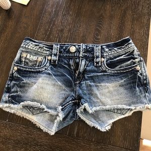 Rock revival jean shorts